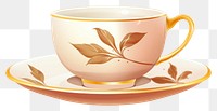 PNG Tea cup saucer coffee drink. 