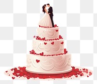 PNG Wedding cake dessert bride food. AI generated Image by rawpixel.