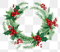 PNG Christmas wreath christmas plant  