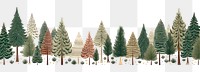 PNG Christmas tree border christmas outdoors plant