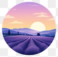 PNG France lavender nature circle. AI generated Image by rawpixel.