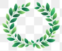 PNG Leafy wreath badge leaf green plant. 