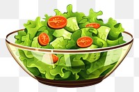 PNG Salad vegetable lettuce food. AI generated Image by rawpixel.