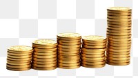 PNG Golden coins stacks gold money  