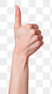 PNG thumbs up, hand gesture. 