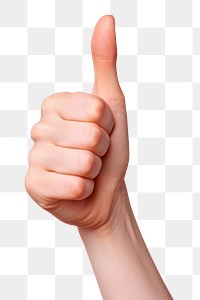 PNG thumbs up, hand gesture. AI generated Image by rawpixel.