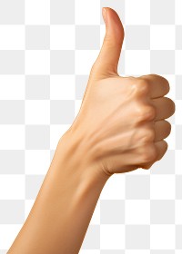 PNG thumbs up, hand gesture. 