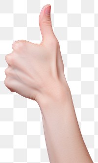 PNG thumbs up, hand gesture. 