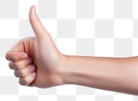 PNG thumbs up, hand gesture. 