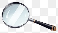 PNG Magnifying glass white background reflection circle. 