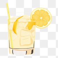 PNG Lemon drink lemonade fruit. AI generated Image by rawpixel.