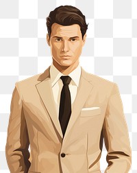 PNG Tie suit portrait adult. 