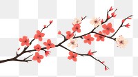 PNG Blossom flower plant cherry blossom. AI generated Image by rawpixel.
