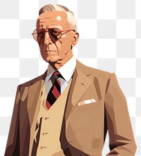 PNG Tie suit portrait glasses. AI generated Image by rawpixel.