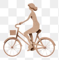 PNG Woman tricycle bicycle vehicle. AI generated Image by rawpixel.