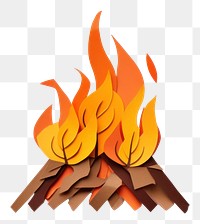 PNG Bonfire fireplace white background creativity. 