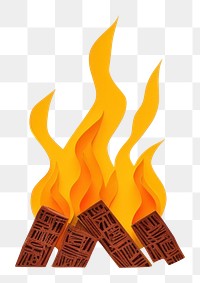 PNG Bonfire fireplace creativity wildfire. AI generated Image by rawpixel.