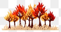 PNG Bonfire plant leaf white background. AI generated Image by rawpixel.