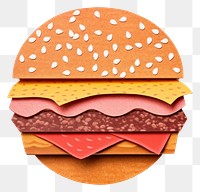 PNG Burger burger bread food. AI generated Image by rawpixel.