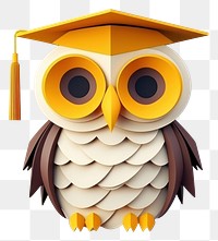 PNG Graduation text owl anthropomorphic. 