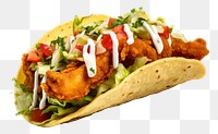 PNG Taco food white background vegetable. AI generated Image by rawpixel.