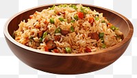 PNG Fried rice food white background jambalaya. 