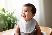 Baby bib png transparent mockup