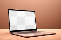 Laptop screen png mockup, transparent digital device