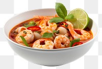 PNG Bowl seafood shrimp meal. AI generated Image by rawpixel.