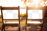 Wedding chair png, transparent mockup