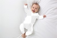 Baby onesie png mockup, transparent design