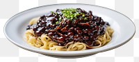 PNG Jajangmyeon food spaghetti noodle. 