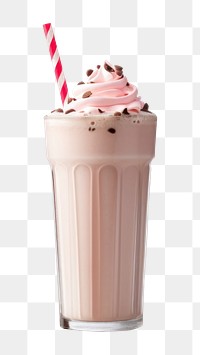 PNG Milkshake smoothie dessert drink. AI generated Image by rawpixel.