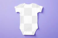 Baby romper png transparent mockup