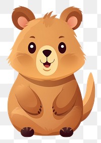 PNG Quokka cartoon mammal animal. 