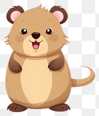 PNG Quokka cartoon mammal animal. AI generated Image by rawpixel.