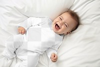 Baby onesie png mockup, transparent design