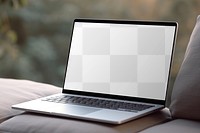 Laptop screen png mockup, transparent digital device