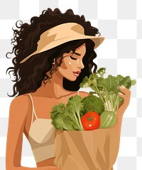 PNG Vegetable holding food agriculture. AI generated Image by rawpixel.