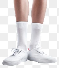 PNG Socks white footwear shoe. AI generated Image by rawpixel.