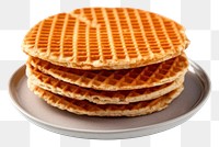 PNG Stroopwafels dessert waffle plate. 