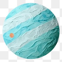 PNG Uranus planet turquoise space creativity. 