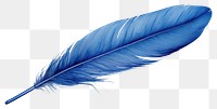 PNG Blue feather white background lightweight accessories. 