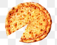 PNG Cheese pizza food white background zwiebelkuchen. 