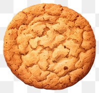 PNG Cookie biscuit food white background. AI generated Image by rawpixel.