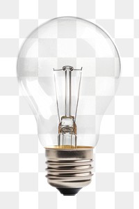 PNG Glass lighting bulb lightbulb white background electricity. 