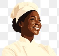 PNG Black chef woman portrait smiling adult. AI generated Image by rawpixel.