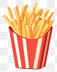 PNG French fries food freshness striped. 