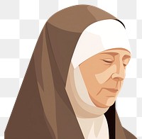PNG Asian nun woman portrait adult face. AI generated Image by rawpixel.