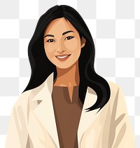 PNG Asian doctor woman portrait smiling adult. AI generated Image by rawpixel.